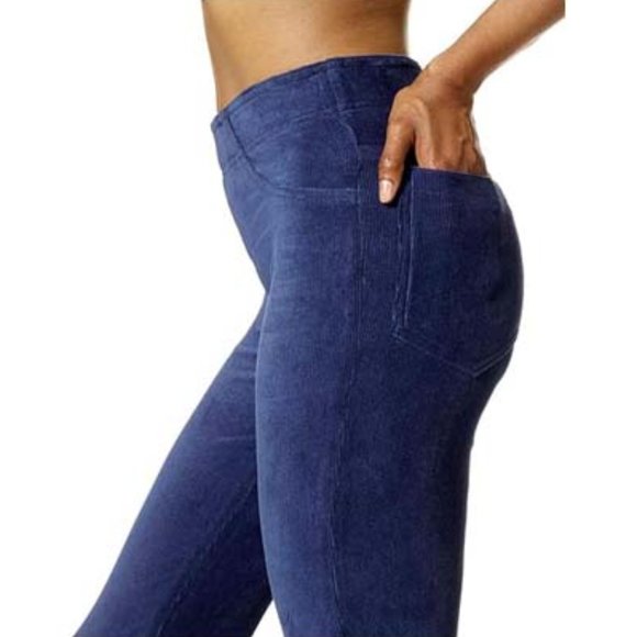 New HUE Women's Straight Up Cool Corduroy Leggings - Picture 3 of 6